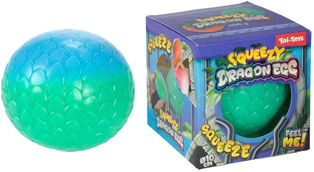 Squeezy Dragon Egg Ball yllätys puristelu lelu 1kpl - Ennakkotilaus