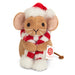 Teddy Hermann joulu Hiiri kaulahuivilla pehmolelu 11cm - Ennakkotilaus