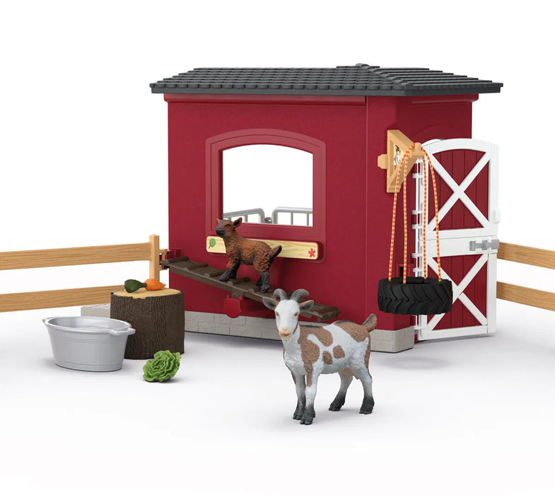 Schleich 42726 Vuohi ja kili kotiaitaus