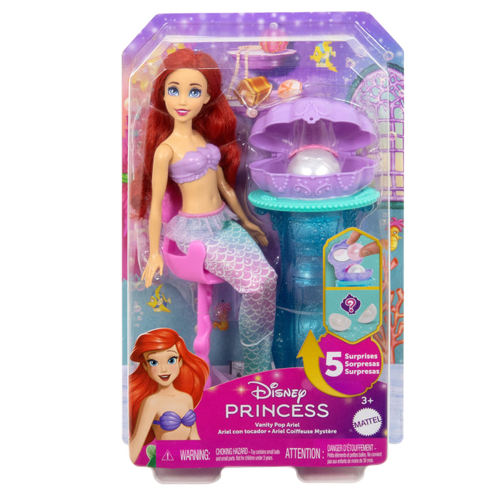 Disney Ariel Mermaid Surprise nukke ja simpukka kampauspöytä