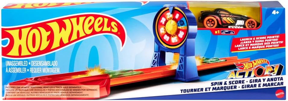 Hot Wheels Stunt Tracks Spin & Score autorata leikkisetti