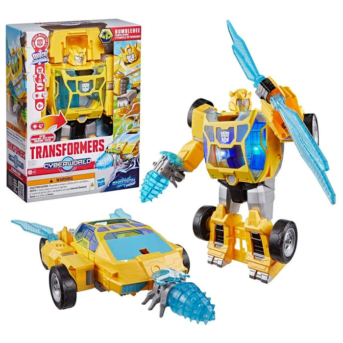 Transformers Cyberworld Power Spark Bumblebee 28cm - äänillä ja valoilla