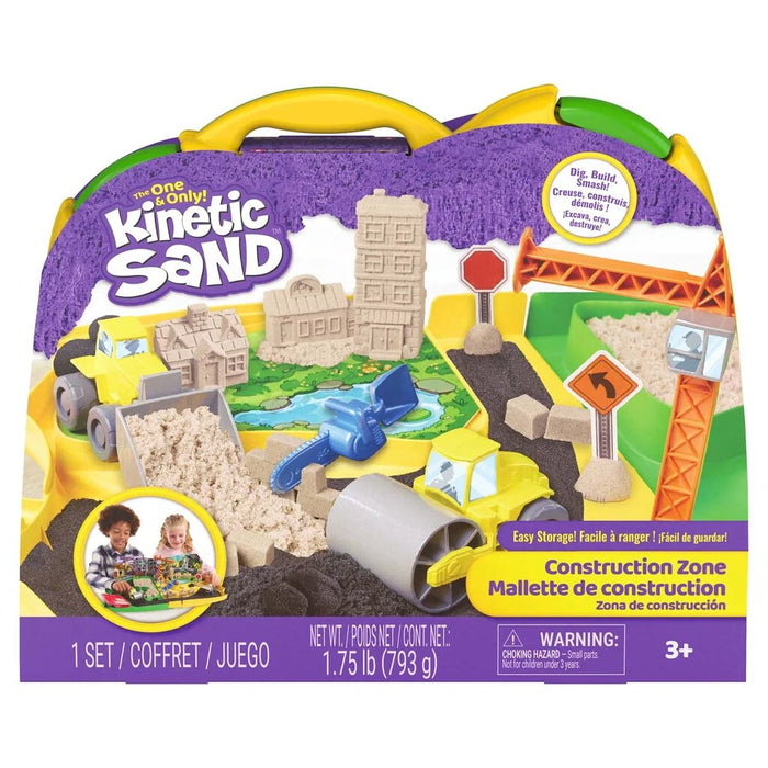 Kinetic Sand Rakennustyömää leikkihiekka setti