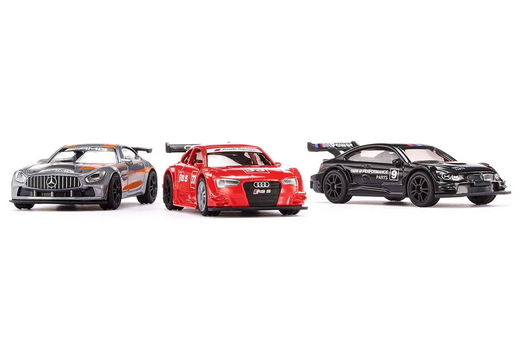 Siku 6331 Ralliautot 3kpl + lisätarvikkeet