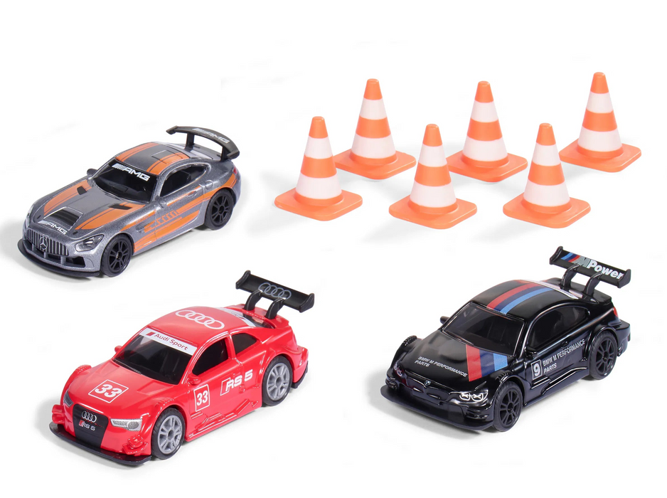 Siku 6331 Ralliautot 3kpl + lisätarvikkeet