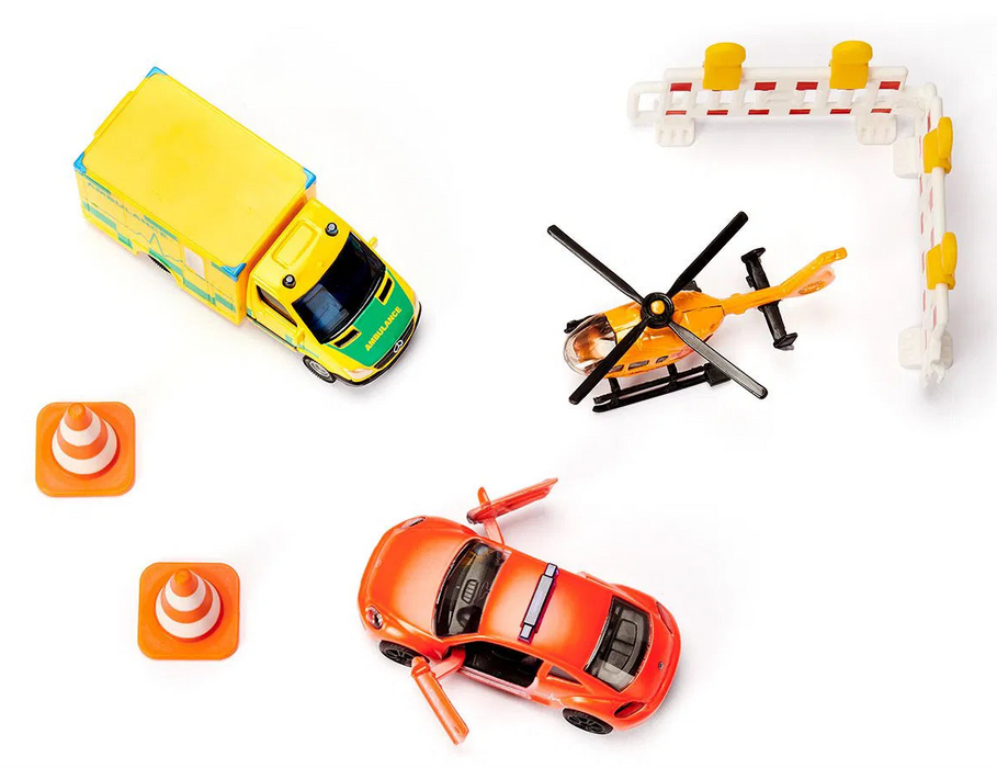 Siku 6332 Pelastus ajoneuvot 3kpl + lisätarvikkeet