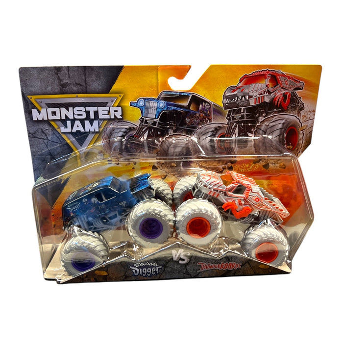 Monster Jam Son-Uva Digger vs ThunderRoarUs autot 2kpl