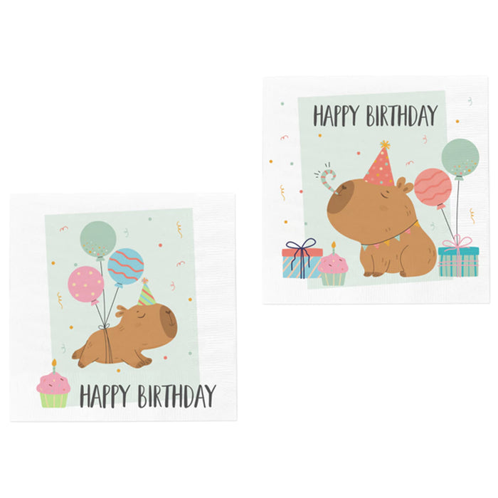 Capybara Servietit lasten juhliin 20kpl