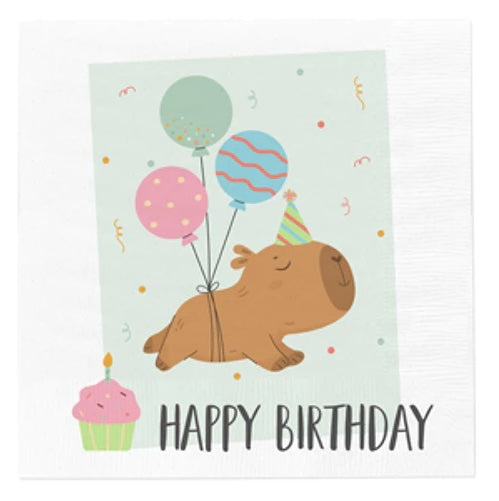 Capybara Servietit lasten juhliin 20kpl