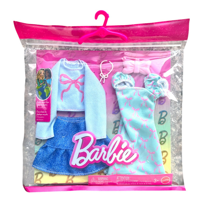Barbie nuken vaatteet 2in1 - rusetit