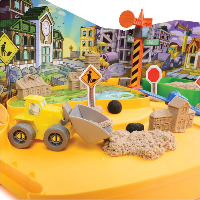Kinetic Sand Rakennustyömää leikkihiekka setti