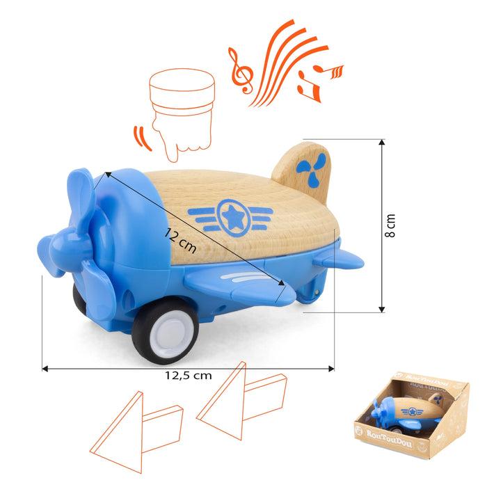 Propelli Lentokone äänillä ja pull back toiminnolla