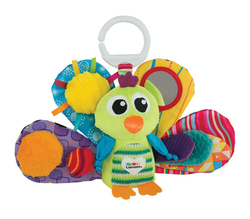 Lamaze Riikinkukko värikäs vauvan lelu