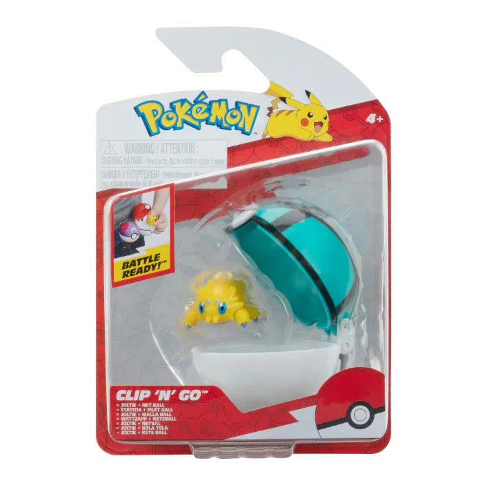 Pokemon Joltik figuuri ja Clip'n' Go - poke pallo