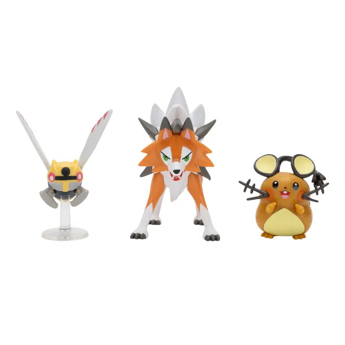 Pokemon Battle figuuri 3-Pack - Axew, Frogadier, Torkoal