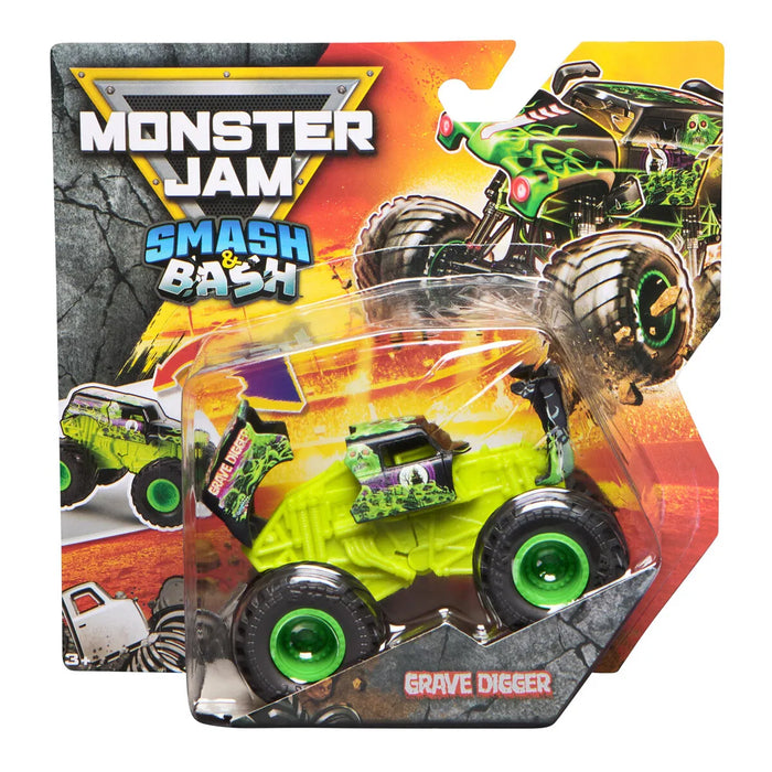 Monster Jam 1:64 Smash & Bash auto - Grave Digger