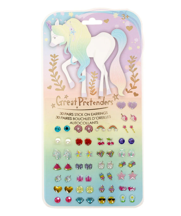 Great Pretenders Yksisarviset tarra korvakorut - 30 paria