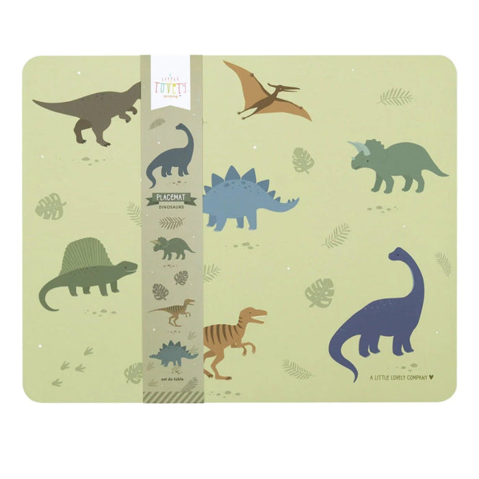 A Little Lovely company pöytä tabletti ruokailuun ja askarteluun  - Dinosaurukset