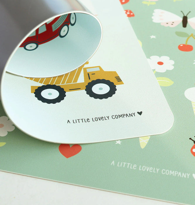 A Little Lovely company pöytä tabletti ruokailuun ja askarteluun  - Ajoneuvot