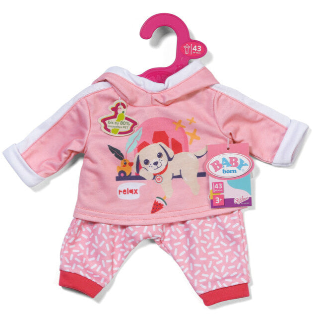 Baby Born nuken pinkki College asu 43cm