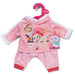 Baby Born nuken pinkki College asu 43cm