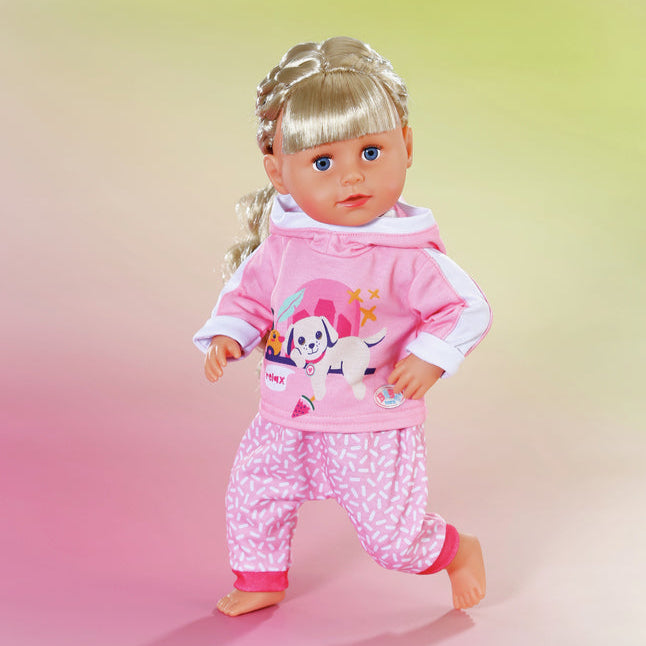 Baby Born nuken pinkki College asu 43cm