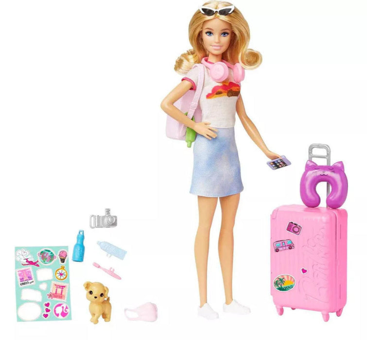 Barbie Malibu loma nukke ja koiranpentu