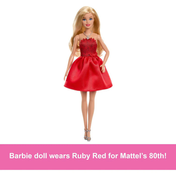 Barbie Ruby Red 80-vuotis juhla Nukke