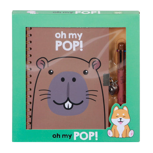 Oh My Pop! Capybara päiväkirja ja kynä lahjapakkaus