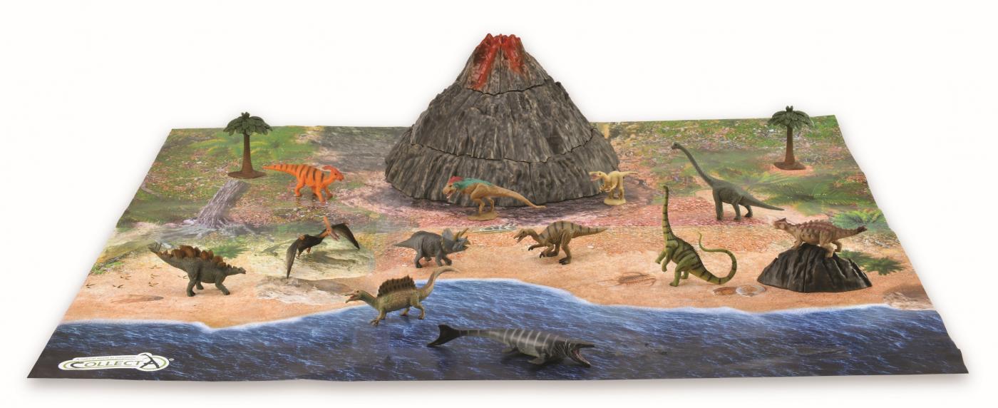 Collecta A1184 mini Dinosaurukset salkussa