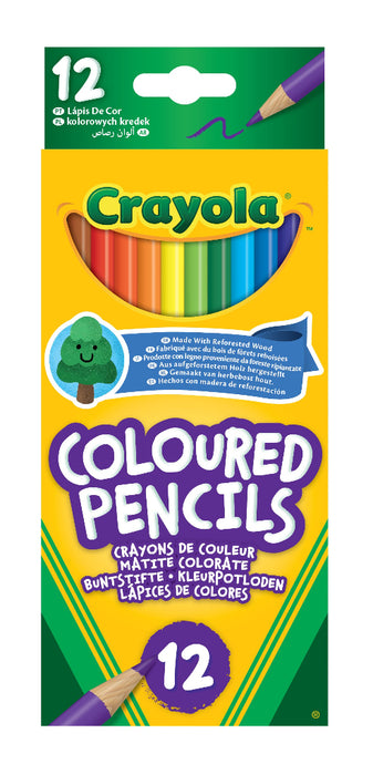 Crayola Eco Puuvärikynät 12kpl