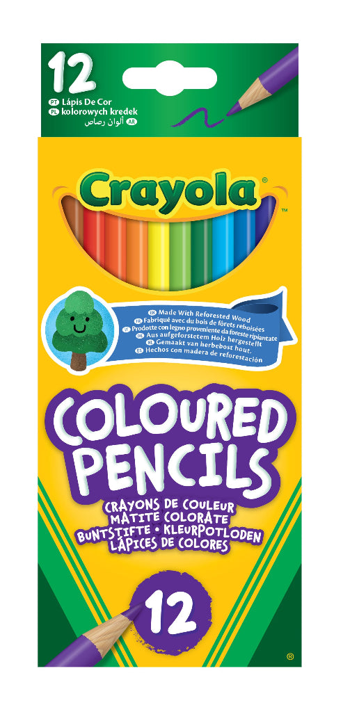Crayola Eco Puuvärikynät 12kpl