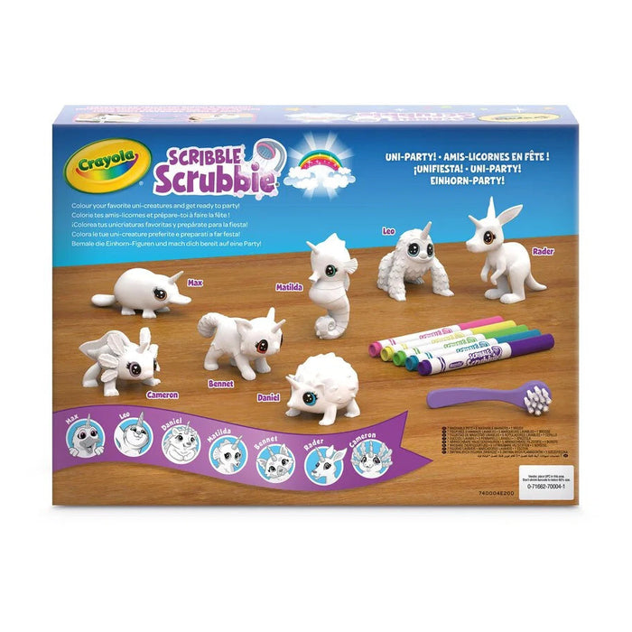 Crayola Scribble Scrubbie väritettävät Yksisarvis eläimet