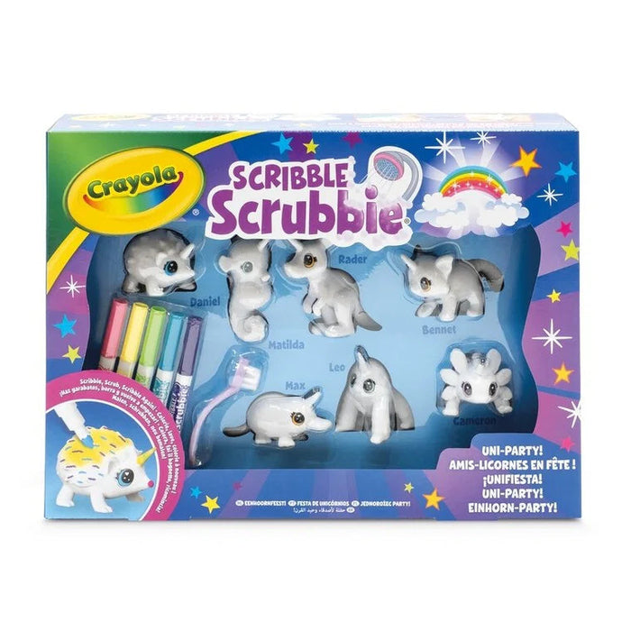 Crayola Scribble Scrubbie väritettävät Yksisarvis eläimet
