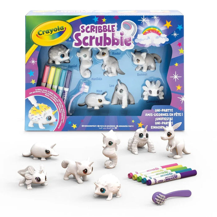 Crayola Scribble Scrubbie väritettävät Yksisarvis eläimet