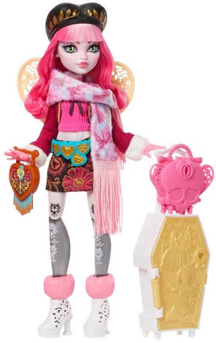 Monster High Boo Skulltimate Secrets Cabin Slay-Cation Cupid Asteria -nukke