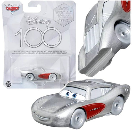Disney Cars 100 vuotta juhla auto Salama McQueen hopeanvärinen
