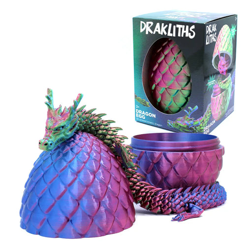Drakliths 3D lohikäärme ja muna 15cm - lajitelma