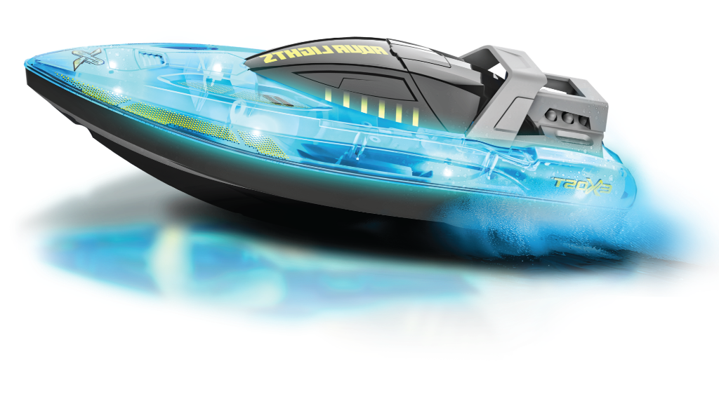 Exost Aqua Lights Kauko-Ohjattava Pikavene LED-valoilla