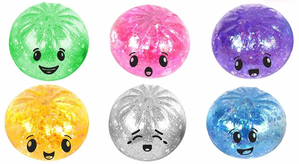 Squeeze Glitter Dumpling 5,5cm yllätys fidget - Ennakkotilaus