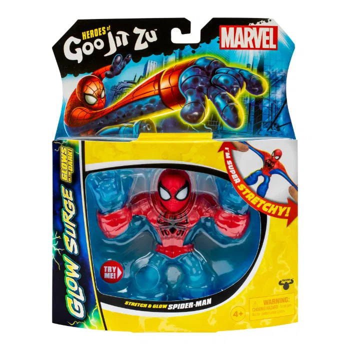 Goo Jit Zu Marvel Glow Spiderman venyvä hahmo