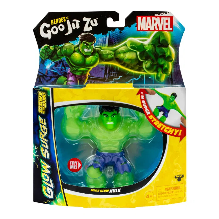 Goo Jit Zu Marvel Glow Hulk venyvä hahmo