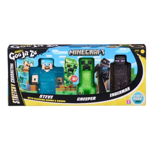 Goo Jit Zu Minecraft 3-pack; Steve, Creeper, Enderman
