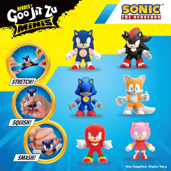 Goo Jit Zu Sonic Minis super strech hahmo - lajitelma