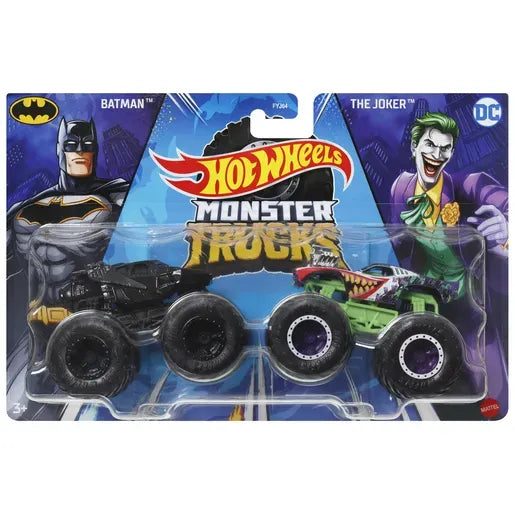 Hot Wheels Monster Trucks DC 2-pack - Batman vs The Joker