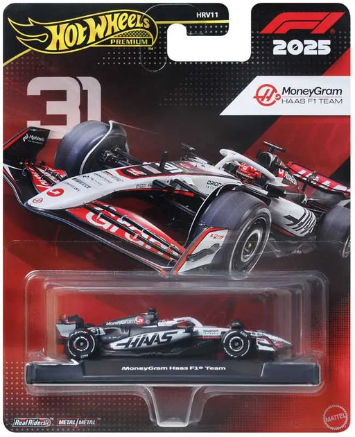 Hot Wheels Premium F1 Moneygram Haas team #31
