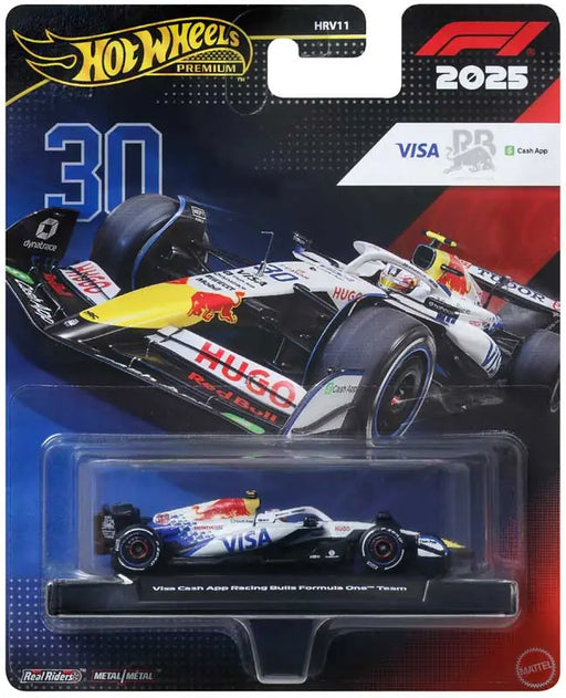 Hot Wheels Premium F1 Visa Cash App Racing Bulls team #30