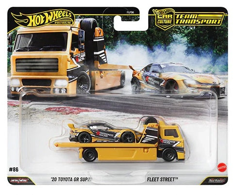 Hot Wheels Premium Team Transport '20 Toyota GR Supra & Fleet Street #86