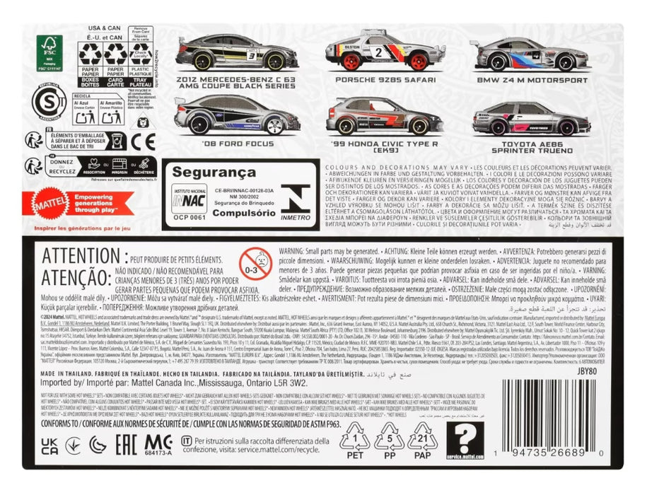 Hot Wheels Silver Series ZAMAC 1/64 - 6kpl keräilypakkaus