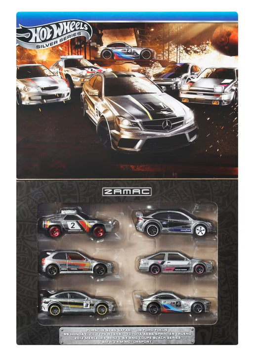 Hot Wheels Silver Series ZAMAC 1/64 - 6kpl keräilypakkaus